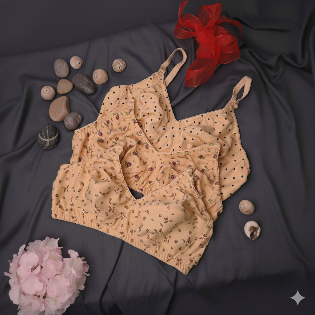 Pack of 3 Cotton Jersey Bra